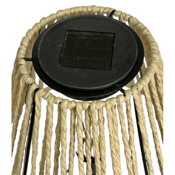 Ηλιακό επιτραπέζιο φωτιστικό φυσικό σχοινί τριγωνικό 20x40 εκ. TNS 35-950-0987 