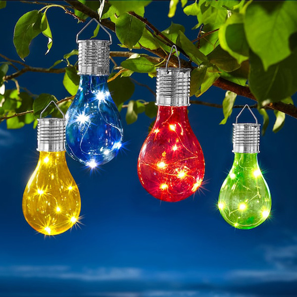 Ηλιακή λάμπα με 4 LED Κίτρινο 7,5x16εκ. TNS 35-950-0707 