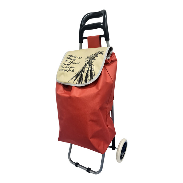 Καρότσι για ψώνια Carrot Κεραμιδί 50x20x95 εκ. 33lt TNS 09-950-0580 