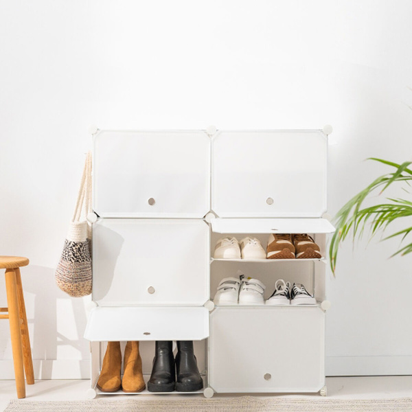 Portable modular shoe cabinet InnovaGoods white 20 pairs Telemarketing Store