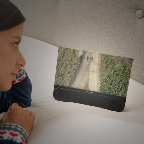 Rechargeable screen magnifier with speaker for mobile phones Screenier InnovaGoods V0103925 