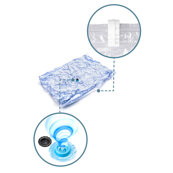 Σακούλες αποθήκευσης ρούχων με κενό αέρα σετ 2 τεμ. 100x70 εκ. Lamart LT8024 