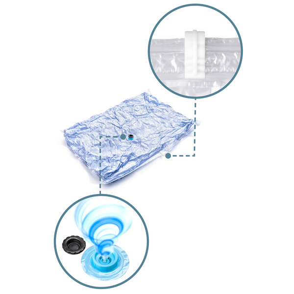 Σακούλες αποθήκευσης ρούχων με κενό αέρα σετ 2 τεμ. 45x70 εκ. Lamart LT8023 