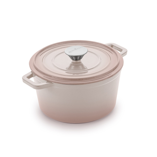 Μαντεμένια κατσαρόλα με καπάκι Blacksmith 20x10 εκ. ροζέ 