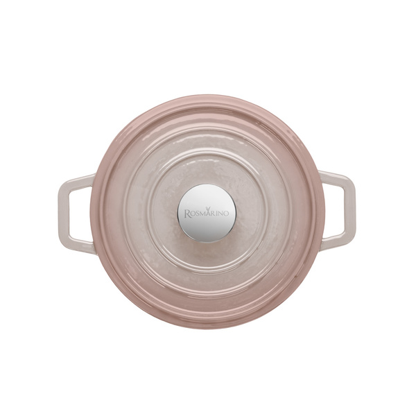 Μαντεμένια κατσαρόλα με καπάκι Blacksmith 20x10 εκ. ροζέ 