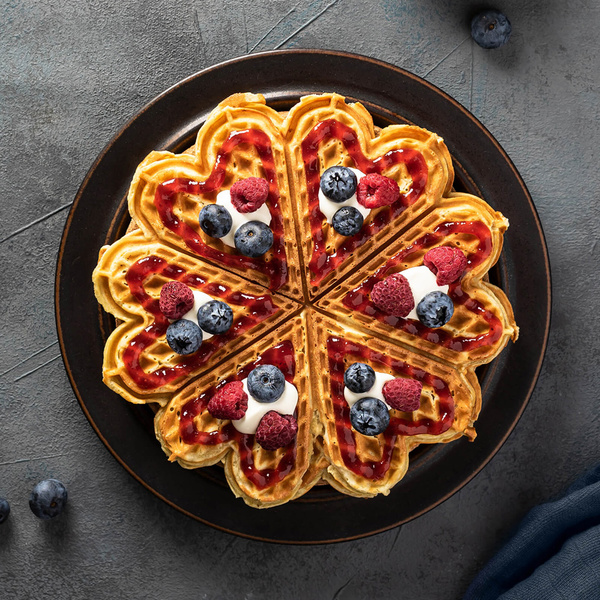 Heart waffle maker Infinity 1000W 20x24,5x8 cm 