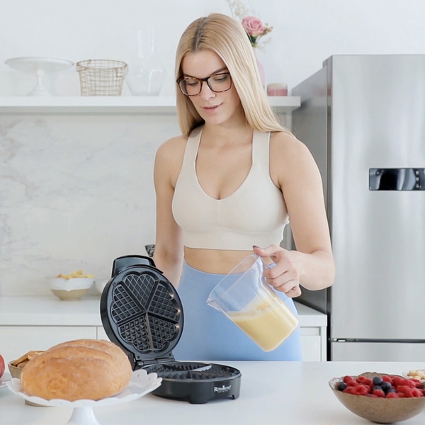 Heart waffle maker Infinity 1000W 20x24,5x8 cm 