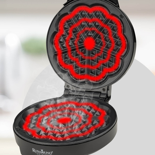 Heart waffle maker Infinity 1000W 20x24,5x8 cm 