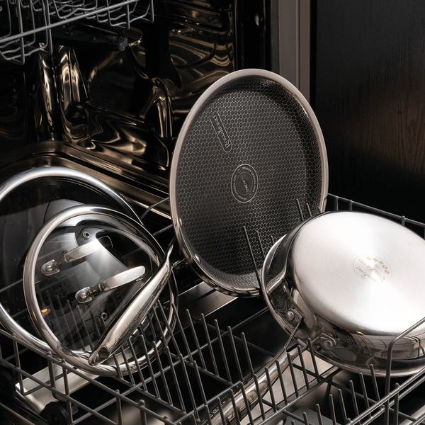 Non stick frypan Rosmarino HexaPro silver 28x4 cm 