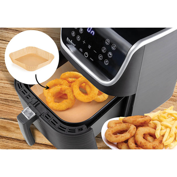 Αντικολλητικά χαρτιά ψησίματος για Air Fryer 20 εκ. τετράγωνα 50 τεμ. 