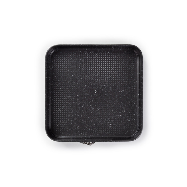 Τετράγωνη αντικολλητική φόρμα με τσέρκι Rosmarino BakerPro 28x6 εκ. Γκρι 