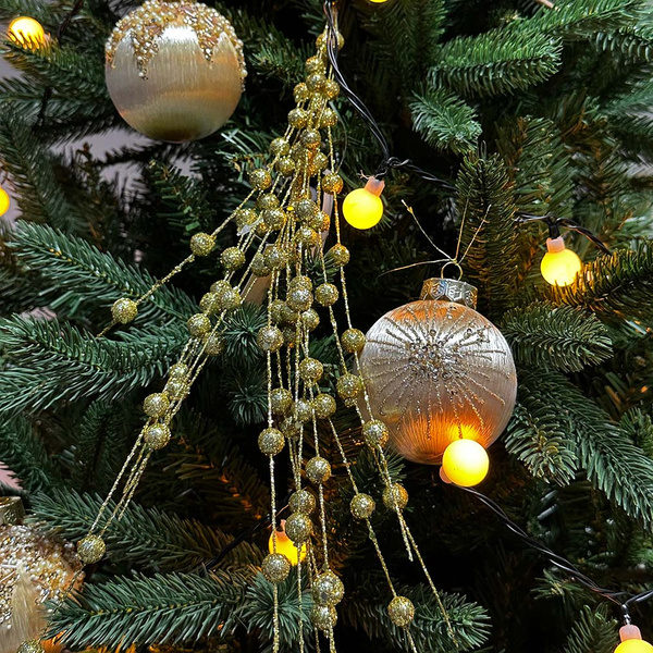 Φτέρη με μπίλιες 73 εκ. Χρυσή 