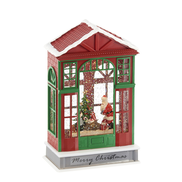 Σπιτάκι με νερό και φως κόκκινο 16x9,3x25,5 εκ. 