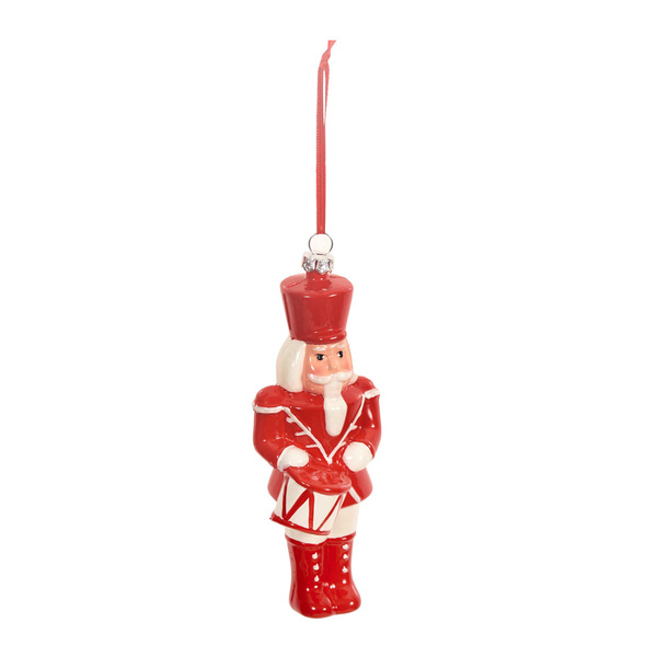 Nutcracker with drum red / white 5x4x14,9 cm 