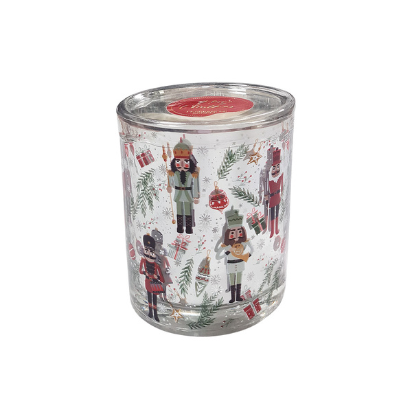 Αρωματικό κερί Βανίλια 7x8 εκ. 130 γρ. ασημί 