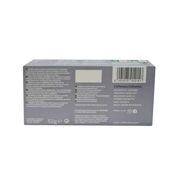 Espresso Coffeeway Ristretto 10 biodegradable capsules 
