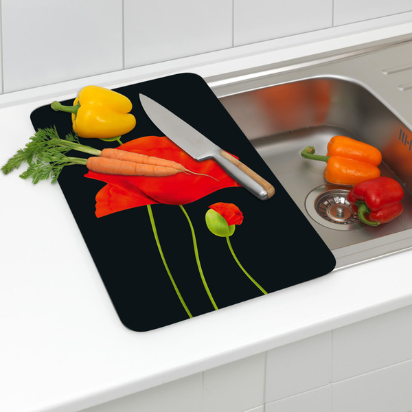 Γυάλινα καλύμματα εστίας Poppy 2 τεμ. γυαλί 30x52 εκ. 2521505500 