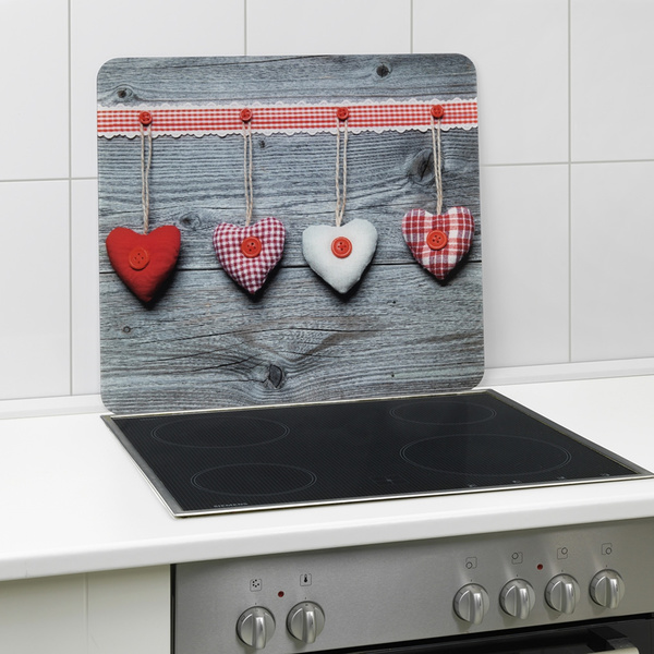 Universal glass worktop 3-in-1 Hearts 56x50 cm 2712943500 