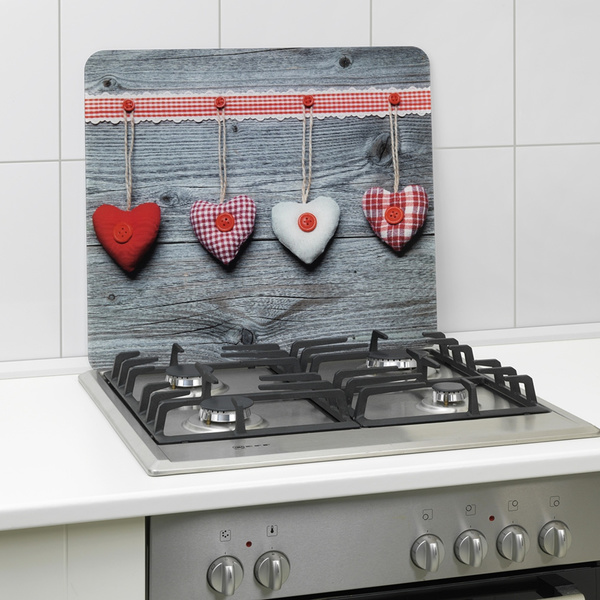 Universal glass worktop 3-in-1 Hearts 56x50 cm 2712943500 