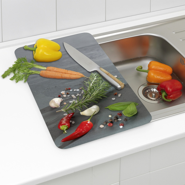 Γυάλινα καλύμματα εστίας Herb Kitchen 2 τεμ. γυαλί 30x52 εκ. 2521533500 