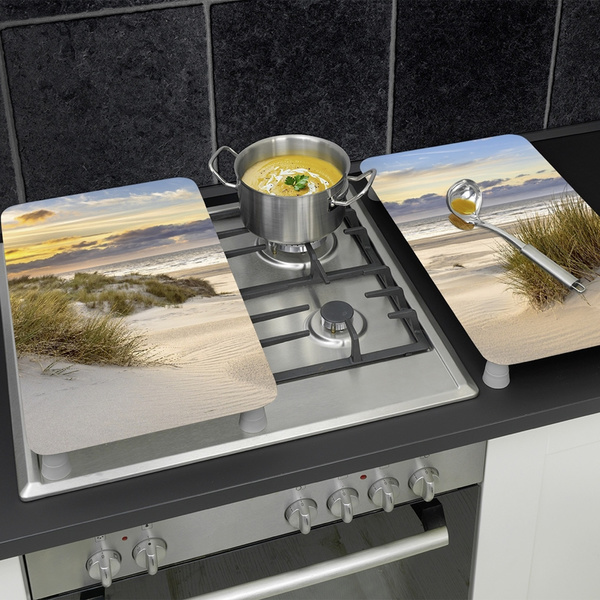 Γυάλινα καλύμματα εστίας Dune 2 τεμ. γυαλί 30x52 εκ. 2521531500 