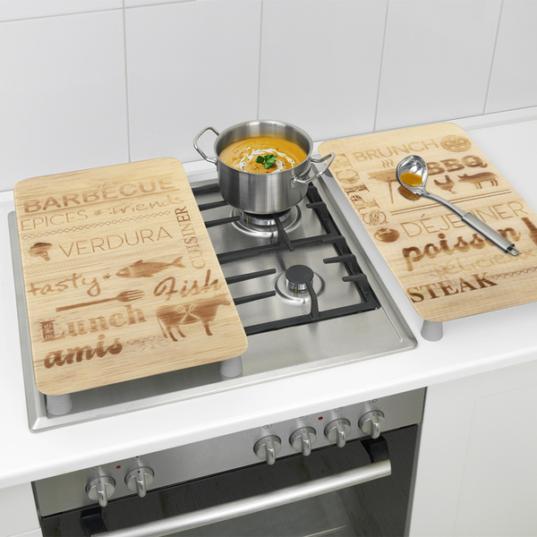 Γυάλινα καλύμματα εστίας Barbeque 2 τεμ. γυαλί 30x52 εκ. 2521538500 