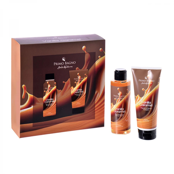 Beauty box Vanilla Caramel Βody lotion 100ml & Βody wash 150ml 