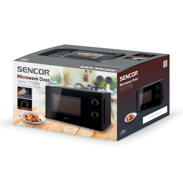 Φούρνος μικροκυμάτων Sencor SMW 1719BK 20 lt μαύρος 44x25,9x36,4 εκ. 