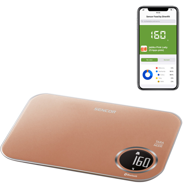 Ψηφιακή ζυγαριά κουζίνας 5kg χρυσή SKS 7076GD 