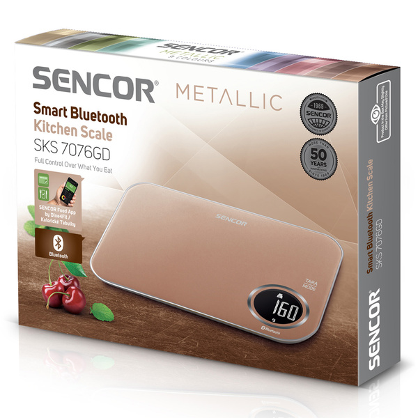 Ψηφιακή ζυγαριά κουζίνας 5kg χρυσή SKS 7076GD 