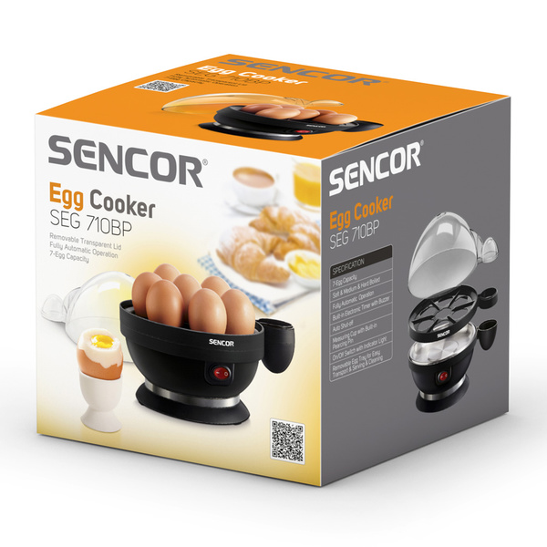 Βραστήρας αυγών 7 θέσεων Sencor μαύρος 380W SEG 710BP 