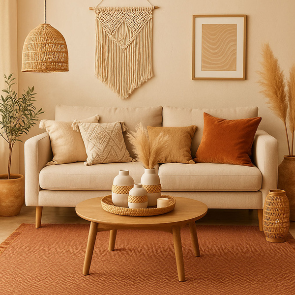 Κεραμικά βάζα με rattan λευκό 3 τεμ. 