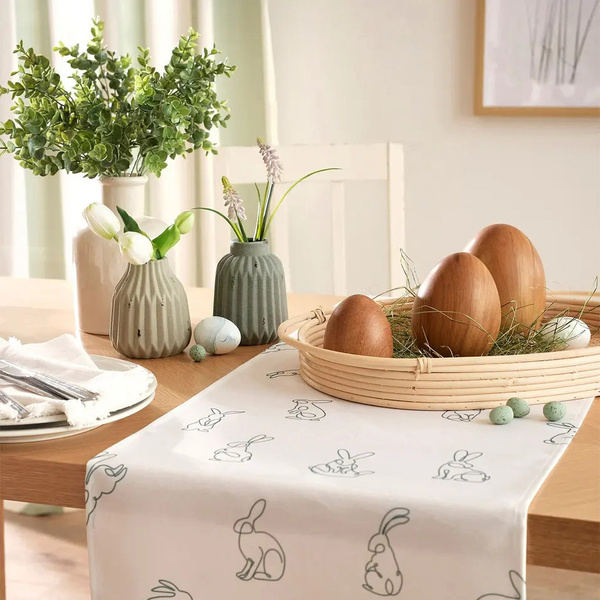 Ceramic vases Pleats 2 gray / dark gray 2 pcs 