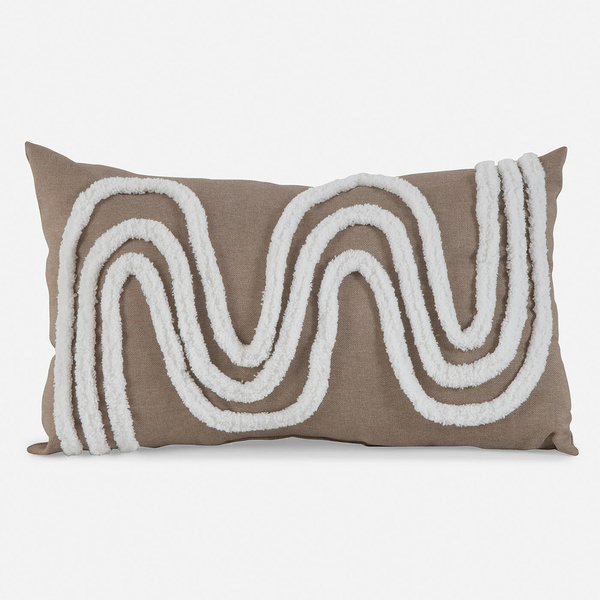 Decorative pillow light brown 30x50 cm 
