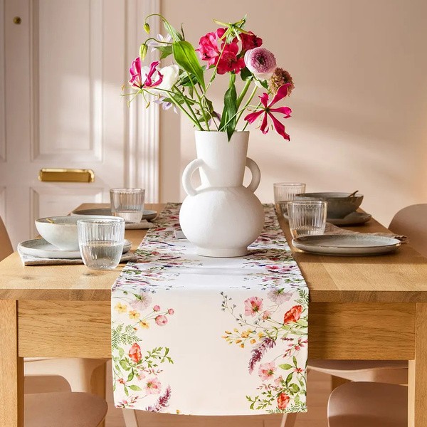 Ceramic vase Amphora white 25x15,5 cm 