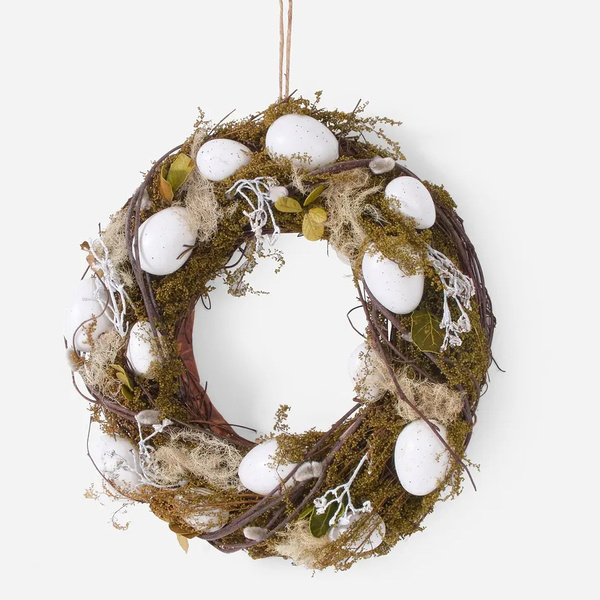 Πασχαλινό στεφάνι με αυγά 30x7,5 εκ. 