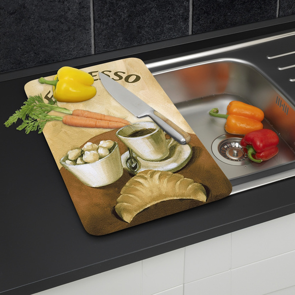 Γυάλινα καλύμματα εστίας Coffee 2 τεμ. γυαλί 30x52 εκ. 2521280500 