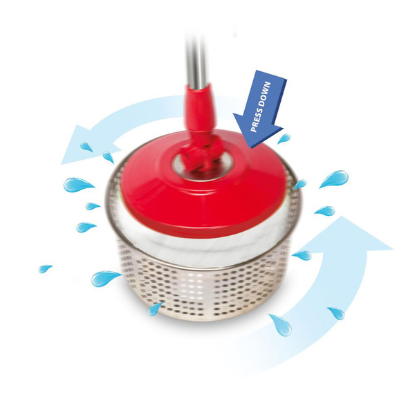 Περιστρεφόμενη σφουγγαρίστρα LT8062 με κουβά που διπλώνει  10L Lamart 