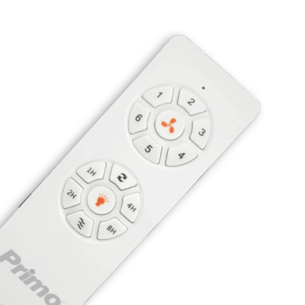 Ανεμιστήρας οροφής PRCF-80616 Primo 130 εκ. + τηλεχειριστήριο 1 Φως LED 3 Ξύλινα Φτερά Λευκό 35W 
