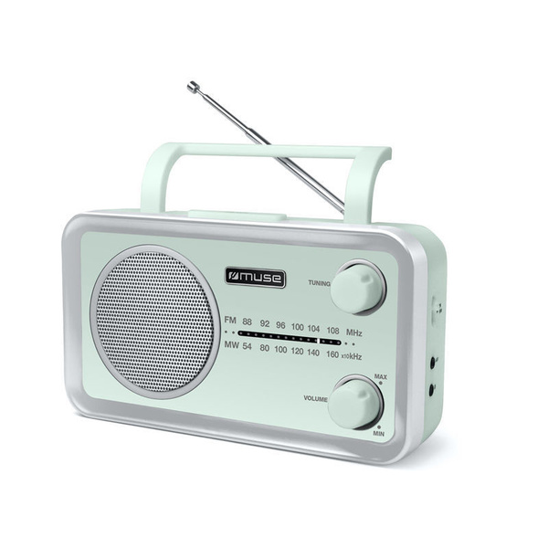 Radio MF-060 AG MUSE Battery-Electricity analogue green 