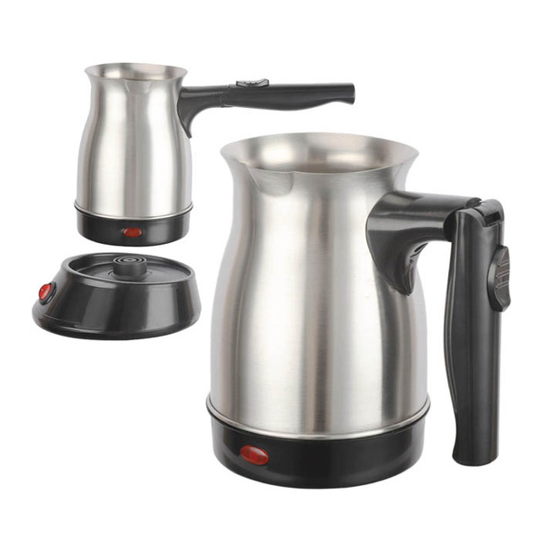 Electric coffee pot with folding handle inox 800W 600 ml 