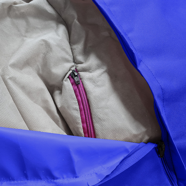 Πουφ πολυθρόνα Norm pakoworld αδιάβροχο ύφασμα Μπλε 65x65x80 εκ. 