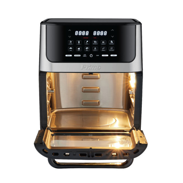 Φουρνάκι & Φριτέζα Αέρος PRAF-40424 Primo Digital 12L 1800W Inox/Μαύρο 