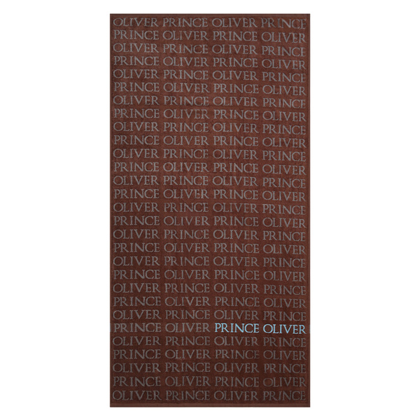 Beach towel Prince Oliver brown/grey 100% Cotton 180x90 cm 