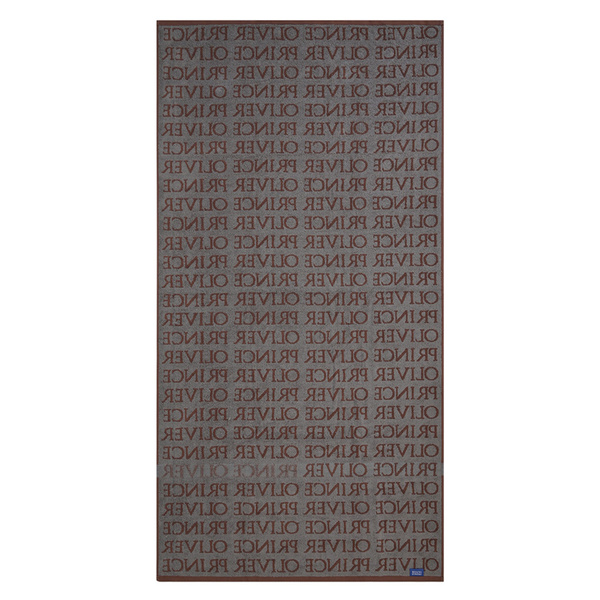 Beach towel Prince Oliver brown/grey 100% Cotton 180x90 cm 