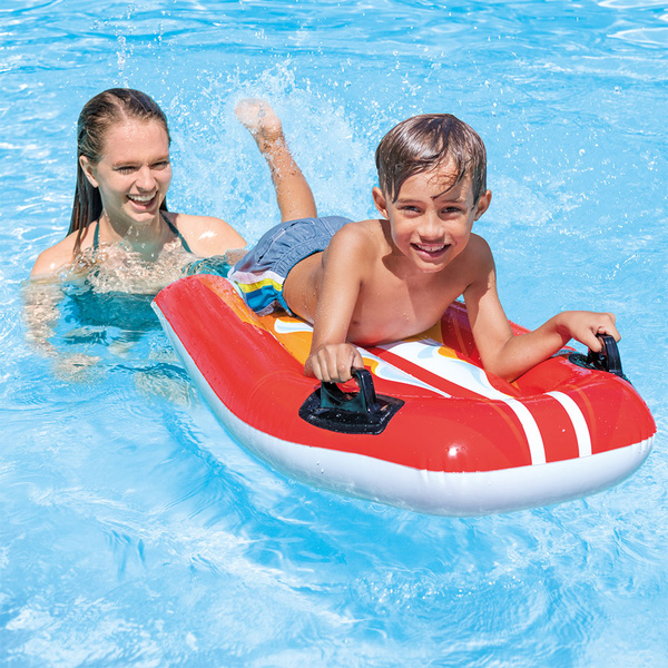 Intex inflatable board with handles 112x62 cm Red 