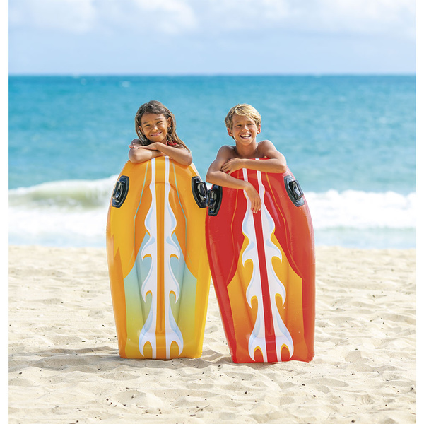 Intex inflatable board with handles 112x62 cm Red 