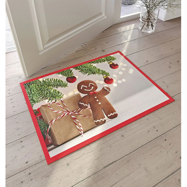 Πατάκι εισόδου με χριστουγεννιάτικο σχέδιο 38x59 εκ. 