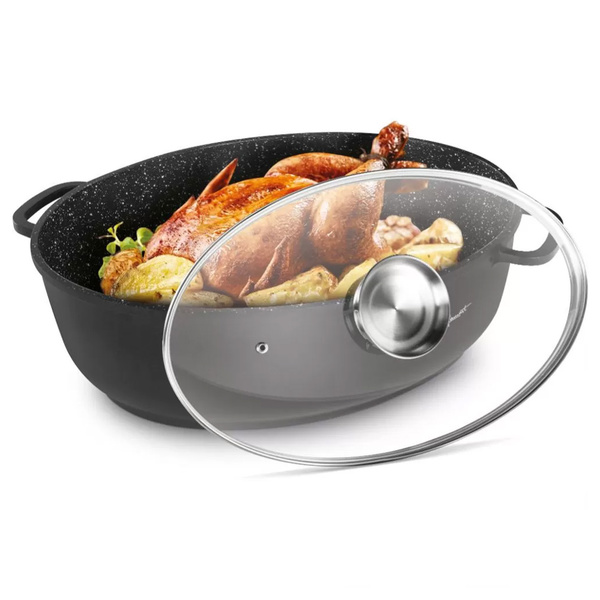 Γάστρα κατσαρόλα με γυάλινο καπάκι Aroma Lamart LT1309 