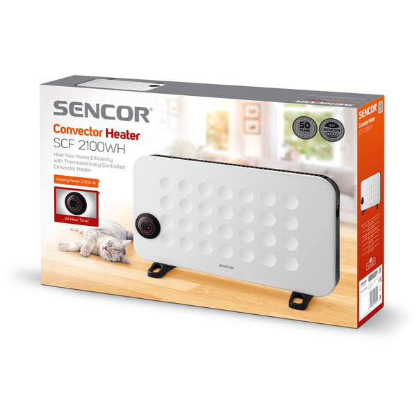Convector heater Sencor SCF 2100WH 3 levels of heating 750/1250/2000W ...